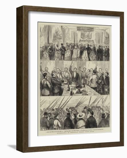 Withdrawal of European Troops from Japan-null-Framed Giclee Print