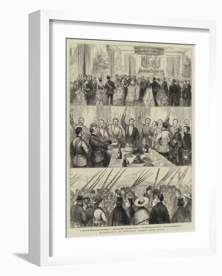 Withdrawal of European Troops from Japan-null-Framed Giclee Print