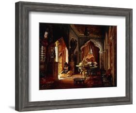 Within the Seraglio, 1879-Frederick Arthur Bridgman-Framed Giclee Print