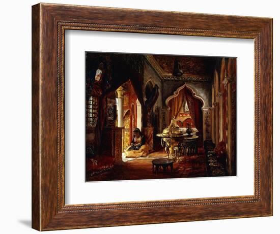 Within the Seraglio, 1879-Frederick Arthur Bridgman-Framed Giclee Print