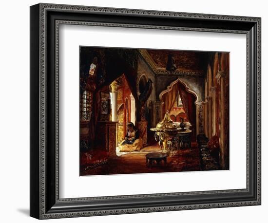 Within the Seraglio, 1879-Frederick Arthur Bridgman-Framed Giclee Print