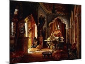 Within the Seraglio, 1879-Frederick Arthur Bridgman-Mounted Giclee Print