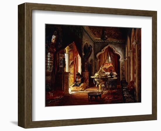 Within the Seraglio-Frederick Arthur Bridgman-Framed Giclee Print