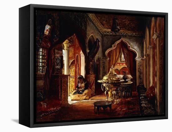 Within the Seraglio-Frederick Arthur Bridgman-Framed Stretched Canvas