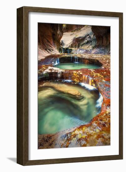 Within The Subway, Planet Earth Zion National Park, Utah-Vincent James-Framed Photographic Print