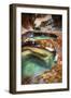 Within The Subway, Planet Earth Zion National Park, Utah-Vincent James-Framed Photographic Print