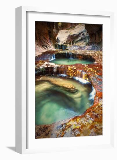 Within The Subway, Planet Earth Zion National Park, Utah-Vincent James-Framed Photographic Print