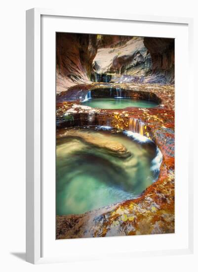 Within The Subway, Planet Earth Zion National Park, Utah-Vincent James-Framed Photographic Print