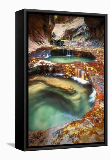 Within The Subway, Planet Earth Zion National Park, Utah-Vincent James-Framed Stretched Canvas