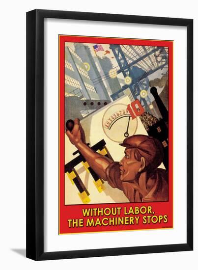 Without Labor-null-Framed Art Print