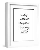 Without Laughter-Design Fabrikken-Framed Art Print