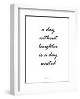 Without Laughter-Design Fabrikken-Framed Art Print