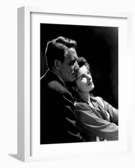 Without Love, Spencer Tracy, Katharine Hepburn, 1945-null-Framed Photo