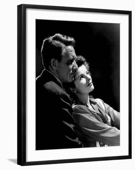 Without Love, Spencer Tracy, Katharine Hepburn, 1945-null-Framed Photo