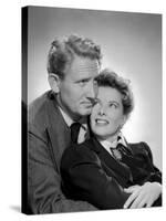 Without Love, Spencer Tracy, Katharine Hepburn, 1945-null-Stretched Canvas