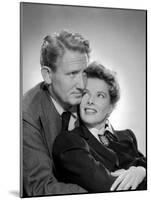 Without Love, Spencer Tracy, Katharine Hepburn, 1945-null-Mounted Photo