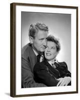 Without Love, Spencer Tracy, Katharine Hepburn, 1945-null-Framed Photo