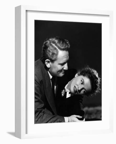 Without Love, Spencer Tracy, Katharine Hepburn, 1945-null-Framed Photo