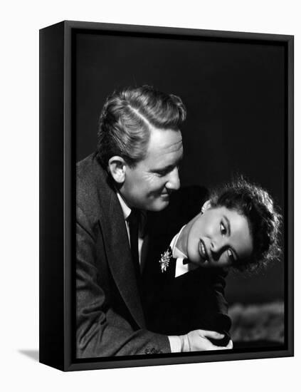 Without Love, Spencer Tracy, Katharine Hepburn, 1945-null-Framed Stretched Canvas