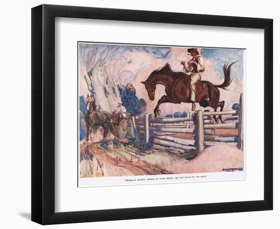 Without Saddle, Bridle or Halter-George Washington Lambert-Framed Giclee Print