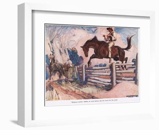 Without Saddle, Bridle or Halter-George Washington Lambert-Framed Giclee Print