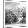 Witkind's Submission to Charlemagne in Paderborn 19th-Century Engraving-null-Mounted Giclee Print