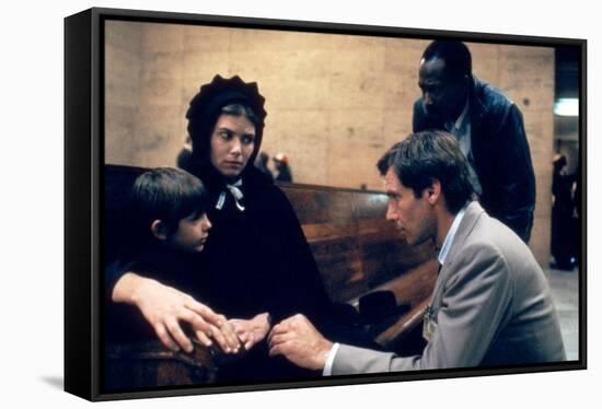 Witness by PeterWeir with Lukas Haas, Kelly McGillis and Harrison Ford, 1985 (photo)-null-Framed Stretched Canvas