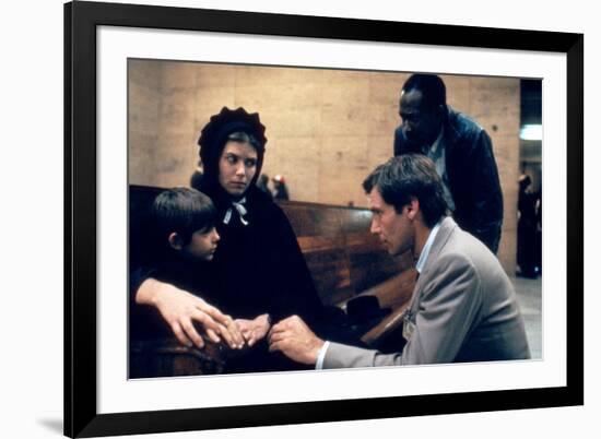 Witness by PeterWeir with Lukas Haas, Kelly McGillis and Harrison Ford, 1985 (photo)-null-Framed Photo