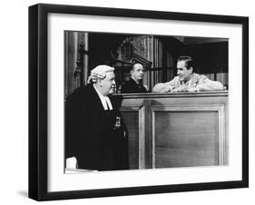 Witness For The Prosecution, Charles Laughton, Tyrone Power, 1957-null-Framed Photo