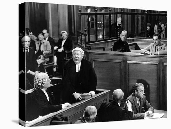 Witness For The Prosecution, John Williams, Charles Laughton, Henry Daniell, Tyrone Power, 1957-null-Stretched Canvas