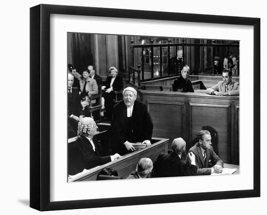 Witness For The Prosecution, John Williams, Charles Laughton, Henry Daniell, Tyrone Power, 1957-null-Framed Photo