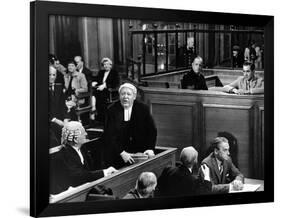 Witness For The Prosecution, John Williams, Charles Laughton, Henry Daniell, Tyrone Power, 1957-null-Framed Photo