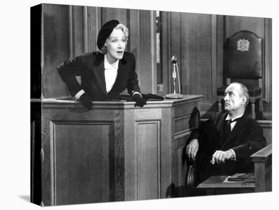 Witness For The Prosecution, Marlene Dietrich, 1957-null-Stretched Canvas