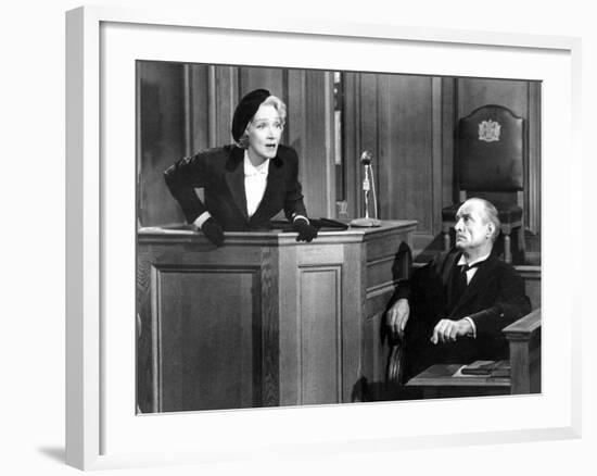 Witness For The Prosecution, Marlene Dietrich, 1957-null-Framed Photo