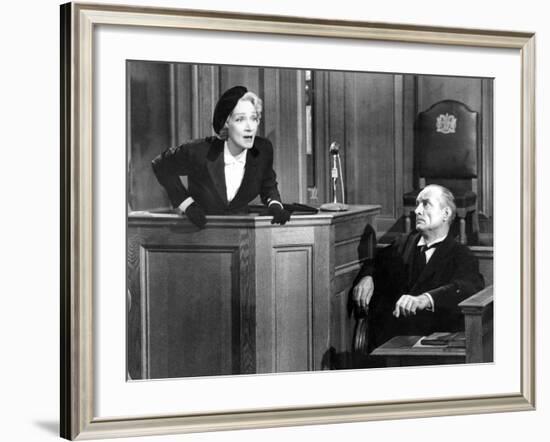 Witness For The Prosecution, Marlene Dietrich, 1957-null-Framed Photo