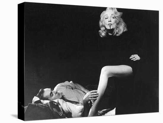 Witness For The Prosecution, Tyrone Power, Marlene Dietrich, 1957-null-Stretched Canvas