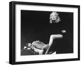 Witness For The Prosecution, Tyrone Power, Marlene Dietrich, 1957-null-Framed Photo