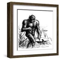 Witnesses Claim a Connection Between UFO Sightings and 'Bigfoot', Missouri-null-Framed Art Print