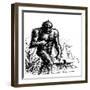 Witnesses Claim a Connection Between UFO Sightings and 'Bigfoot', Missouri-null-Framed Art Print