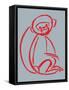 Witty Monkey-null-Framed Stretched Canvas