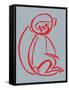 Witty Monkey-null-Framed Stretched Canvas