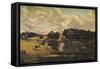 'Wivenhoe Park, Essex', 1816-John Constable-Framed Stretched Canvas