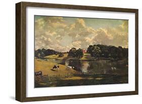 'Wivenhoe Park, Essex', 1816-John Constable-Framed Giclee Print