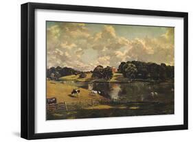 'Wivenhoe Park, Essex', 1816-John Constable-Framed Giclee Print