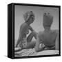 Wives of Men in the Us Army and Navy Relaxing in the Sun-Peter Stackpole-Framed Stretched Canvas