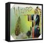 Wizard Brand Cigar Box Label-Lantern Press-Framed Stretched Canvas