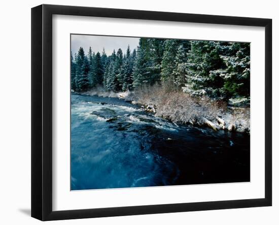 Wizard Falls on the Metolius River, Deschutes National Forest, Oregon, USA-null-Framed Photographic Print