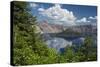 Wizard Island and Crater Lake, Crater Lake National Park, Oregon-Michel Hersen-Stretched Canvas