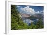 Wizard Island and Crater Lake, Crater Lake National Park, Oregon-Michel Hersen-Framed Photographic Print