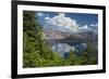 Wizard Island and Crater Lake, Crater Lake National Park, Oregon-Michel Hersen-Framed Photographic Print